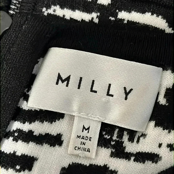 Milly Fit Flare Sleeveless Knit Dress - Picture 12 of 15